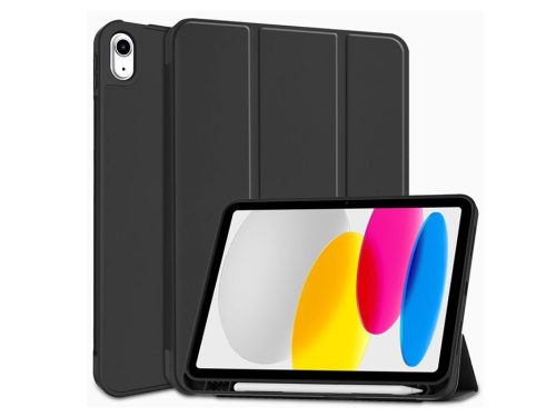 Tech-Protect tablet tok (Smart Case Pen) - Apple iPad 10.9 (2022)/iPad 11 (2025) - fekete - ECO