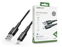   ACEFAST USB-A - Lightning töltő- és adatkábel 1,2 m-es vezetékkel - 5V/2,4A - ACEFAST C1-02 Acewire Pro Charging Data Cable - fekete (Apple MFI engedélyes)