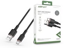   ACEFAST USB-A - USB Type-C adat- és töltőkábel 1,2 m-es vezetékkel - ACEFAST C2-04 Mellow Cable - 5V/3A - fekete