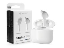   Boompods TWS Bluetooth sztereó headset v5.0 + töltőtok - Boompods Bassline Go TWS with Charging Case - fehér