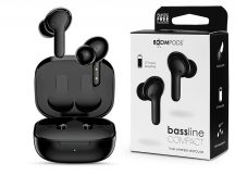   Boompods TWS Bluetooth sztereó headset v5.0 + töltőtok - Boompods Bassline Compact TWS with Charging Case - fekete