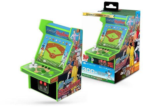 My Arcade DGUNL-4126 All-Star Stadium 300+ Micro Player Retro Arcade 6.75 Hordozható Játékkonzol"
