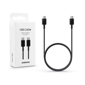   Samsung EP-DX310JBEGEU gyári 3A 1,8m Type-C/Type C fekete kábel