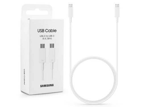 Samsung EP-DX510JWEGEU gyári 5A 1,8m Type-C/Type C fehér kábel
