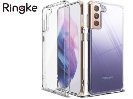 Samsung G996F Galaxy S21+ ütésálló hátlap - Ringke Fusion - clear