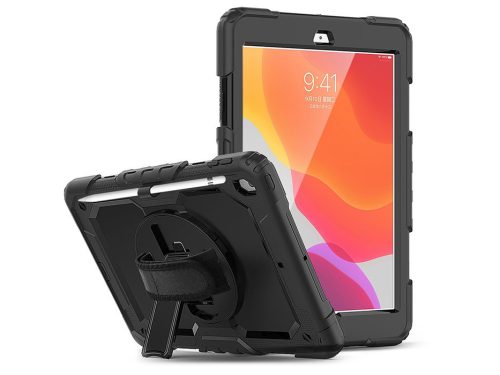 Tech-Protect Solid 360 ütésálló tok - Apple iPad 10.2 (2019/2020/2021) kijelzővédővel - fekete - ECO