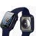Apple Watch 4/5/6/SE (44 mm) védőtok beépített edzett üveggel - DEFENSE 360 - fekete (ECO csomagolás)
