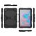 Samsung P610/P615 Galaxy Tab S6 Lite 10.4 ütésálló védőtok 360 fokos védelemmel, kijelzővédő üveggel - Survive - fekete (ECO csomagolás)