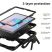 Samsung P610/P615 Galaxy Tab S6 Lite 10.4 ütésálló védőtok 360 fokos védelemmel, kijelzővédő üveggel - Survive - fekete (ECO csomagolás)