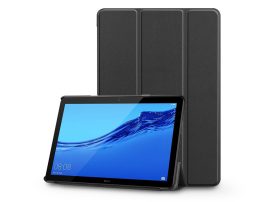 Huawei MediaPad T5 10.1 védőtok (Smart Case) on/off funkcióval - black (ECO csomagolás)