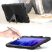 Samsung T500/T505 Galaxy Tab A7 10.4 ütésálló tablet tok 360 fokos védelemmel,  kijelzővédő üveggel - Tech-Protect Survive - fekete (ECO csomagolás)