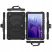 Samsung T500/T505 Galaxy Tab A7 10.4 ütésálló védőtok 360 fokos védelemmel, 4H kijelzővédő üveggel - Solid - fekete (ECO csomagolás)