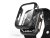 Haffner Defense 360 védőtok beépített edzett üveggel - Apple Watch 7/8 (41mm) - fekete - ECO