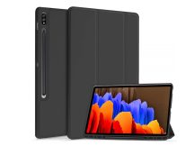   Samsung T730/T736B Galaxy Tab S7 FE 5G 12.4 védőtok (Smart Case) on/off funkcióval, Pencil tartóval - black (ECO csomagolás)