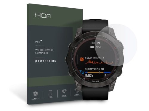 HOFI Glass Pro+ üvegfólia - Garmin Fenix 5/6/6 Pro/7 (22mm) - átlátszó
