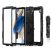 Samsung X200/X205 Galaxy Tab A8 10.5 ütésálló védőtok 360 fokos védelemmel, 4H kijelzővédő üveggel - Solid - fekete (ECO csomagolás)