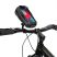 Univerzális kerékpárra szerelhető, por- és cseppálló telefontartó táska - Tech-Protect XT3S Bike Mount - fekete