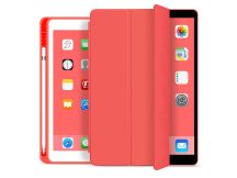   Apple iPad 10.2 (2019/2020/2021) tablet tok (Smart Case) on/off funkcióval,     Apple  Pencil tartóval - red (ECO csomagolás)