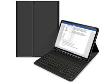   Apple iPad Pro 11 (2020/2021) tablet tok (Smart Case) on/off funkcióval, Apple  Pencil tartóval, billentyűzettel - black (ECO csomagolás)
