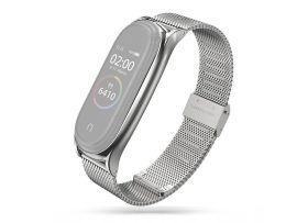 Xiaomi Mi Smart Band 7 aktivitásmérőhöz fém szíj rozsdamentes acélból - Milanese- rose gold