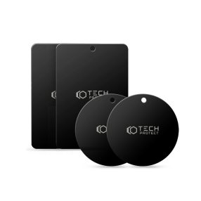   Tech-Protect MetalPlate fém ellenlapka darab mágneses autós tartóhoz - 4 db/cs - fekete