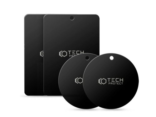 Tech-Protect MetalPlate fém ellenlapka darab mágneses autós tartóhoz - 4 db/cs - fekete