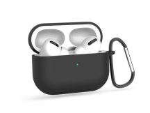   Szilikon védőtok Apple AirPods Pro 1/2 fülhallgatóhoz - fekete - ECO csomagolás