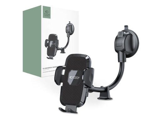 Tech-Protect V3W-D Car Mount autós tartó műszerfalra/szélvédőre - fekete