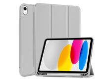   Apple iPad 10.9 (2022) tablet tok (Smart Case) on/off funkcióval, Apple Pencil  tartóval - grey (ECO csomagolás)