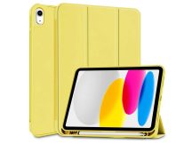  Apple iPad 10.9 (2022) tablet tok (Smart Case) on/off funkcióval, Apple Pencil  tartóval - Tech-Protect - yellow (ECO csomagolás)