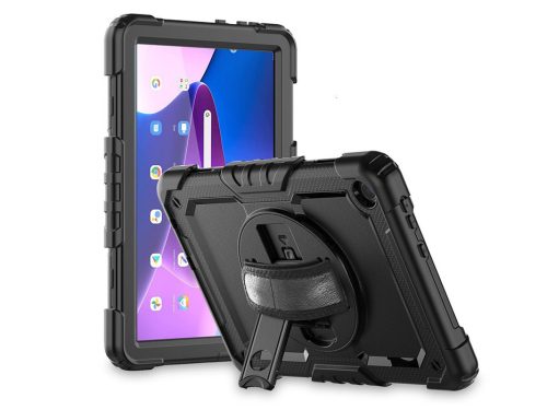 Tech-Protect Solid ütésálló tok - Lenovo TB-328 Tab M10 10.1 (3 Gen) kijelzővédővel - fekete - ECO