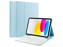  Apple iPad 10.9 (2022)  tablet tok (Smart Case) on/off funkcióval, Apple Pencil tartóval, billentyűzettel - Tech-Protect - blue (ECO csomagolás)