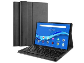 Lenovo Tab M10 10.1 (3rd Gen.) TB-328 tablet tok (Smart Case) on/off funkcióval,billentyűzettel - Tech-Protect - black (ECO csomagolás)