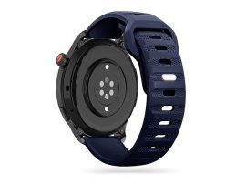 Samsung Galaxy Watch 4 / 5 / 5 Pro / 6 szilikon 20 mm-es sport szíj -           Tech-Protect IconBand Line Watch Band - 40/42/43/44/45/46/47 mm - navy blue