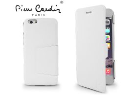 Apple iPhone 6 Plus flipes slim tok - Pierre Cardin DeLuxe Slim Folio - fehér