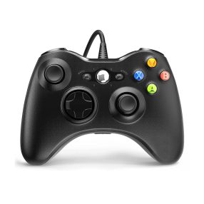   Froggiex FX-X360-PC-B Vezetékes Xbox 360/PC kompatibilis fekete kontroller