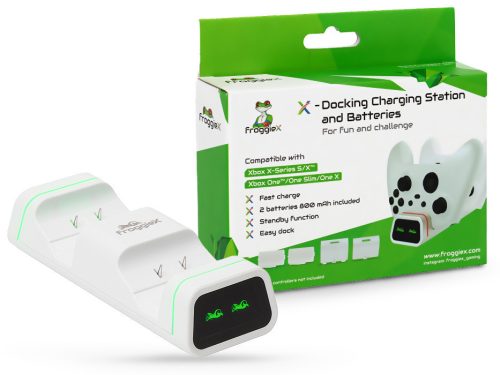 Froggiex FX-XOS-C1-W Xbox Series S&X / One fehér dupla töltőállomás