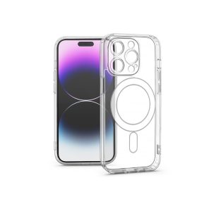   Haffner Clear Mag Cover kameravédős szilikon tok - Apple iPhone 14 Pro Max - átlátszó