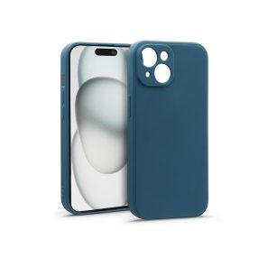 Haffner Matt szilikon tok - Apple iPhone 15 - kék
