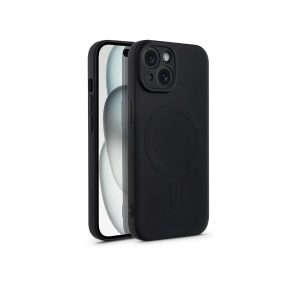   Haffner Silicone Mag Cover szilikon tok - Apple iPhone 15 - fekete