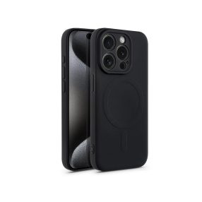   Haffner Silicone Mag Cover szilikon tok - Apple iPhone 15 Pro Max - fekete