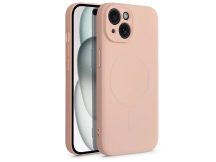   Apple iPhone 15 szilikon hátlap - Silicone Mag Cover - rózsaszín