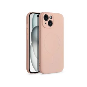   Haffner Silicone Mag Cover szilikon tok - Apple iPhone 15 - pink