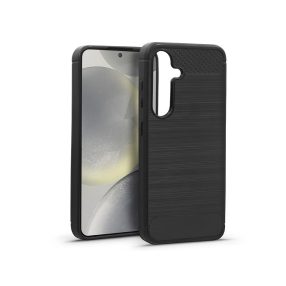   Haffner Carbon szilikon tok - Samsung SM-S921 Galaxy S24 - fekete