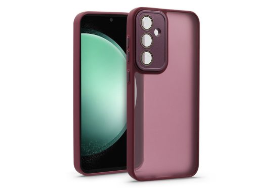 Haffner Variete tok kameravédő lencsevédő üveggel - Samsung SM-S711 Galaxy S23 FE - bíbor