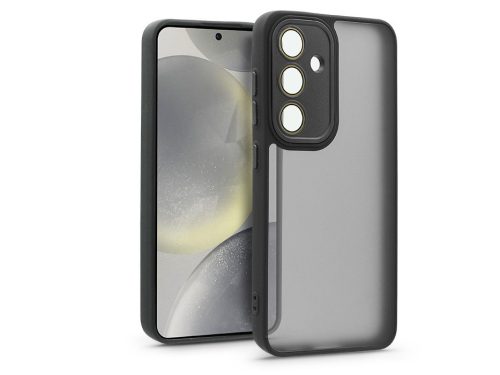Haffner Variete tok kameravédő lencsevédő üveggel - Samsung SM-S921 Galaxy S24 - fekete