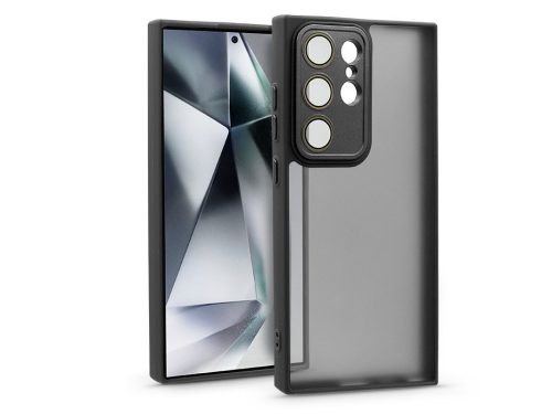 Haffner Variete tok kameravédő lencsevédő üveggel - Samsung SM-S928 Galaxy S24 Ultra - fekete
