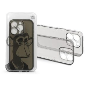   Haffner Gray Monkey szilikon tok - Apple iPhone 15 Pro Max - átlátszó