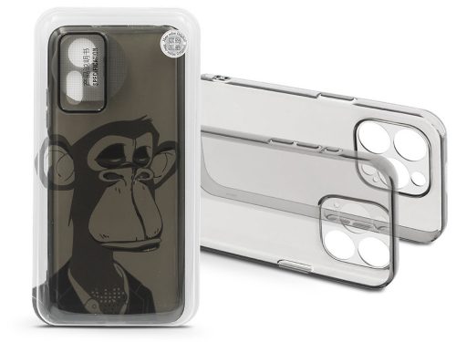Haffner Gray Monkey szilikon tok - Xiaomi Redmi Note 12S - átlátszó
