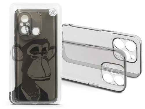 Haffner Gray Monkey szilikon tok - Xiaomi Redmi 12C - átlátszó